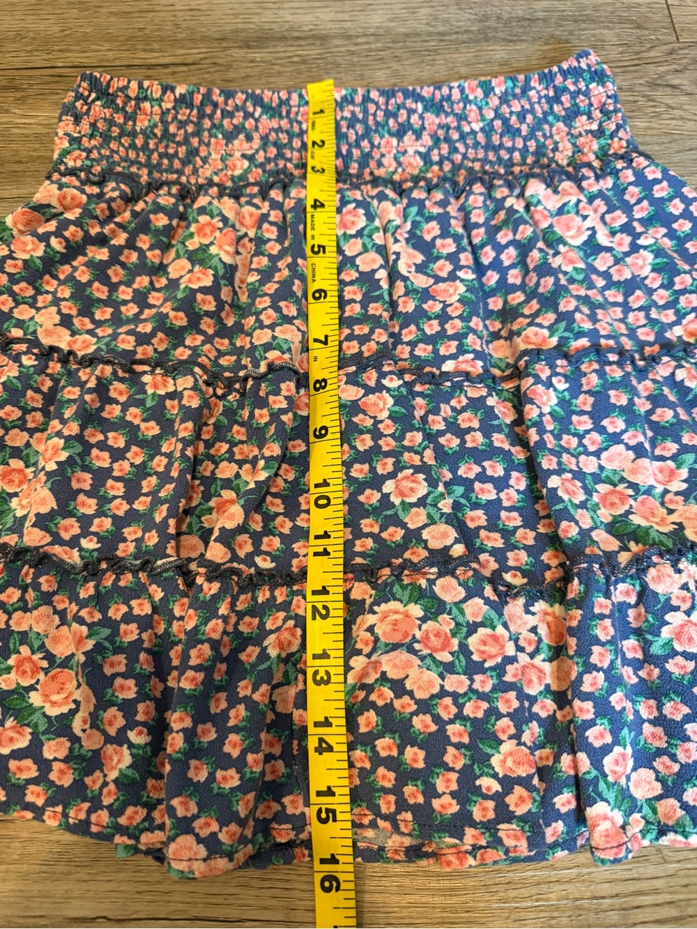 American Eagle Tiered Mini Skirt Ditsy Floral Coquette Garden Fairy Feminine - Picture 5 of 6